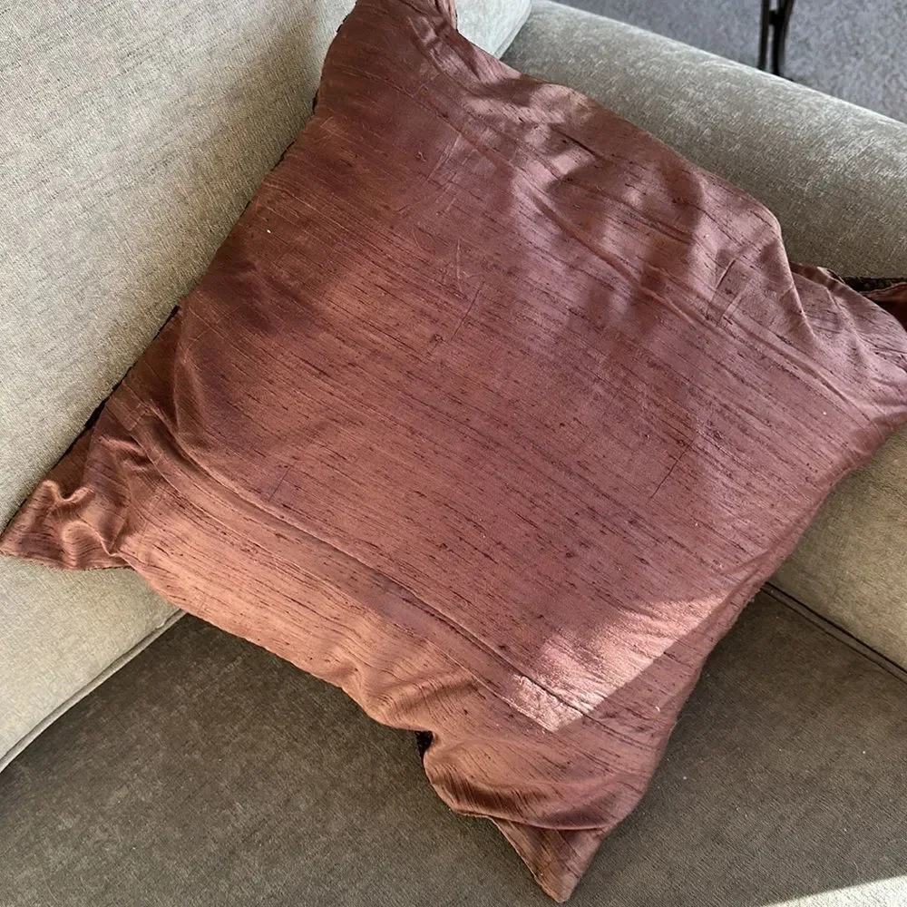 Z Gallerie Plum Sequined Accent Pillow!
